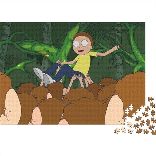 1000-teiliges Rick and Morty-Puzzle für Erwachsene und Teenager. Nachhaltiges Puzzle für Erwachsene | Spiele 1000 Teile (75x50cm) von TDXHHW