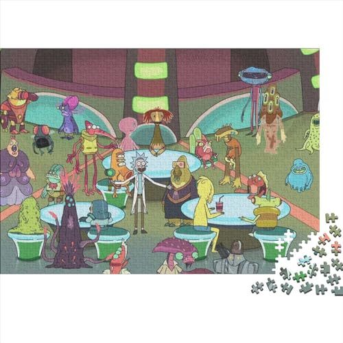 1000-teiliges Rick und Morty-Puzzle für Erwachsene und Teenager, Puzzle für Erwachsene, Puzzle für Erwachsene, 1000 Teile (75x50cm) von TDXHHW