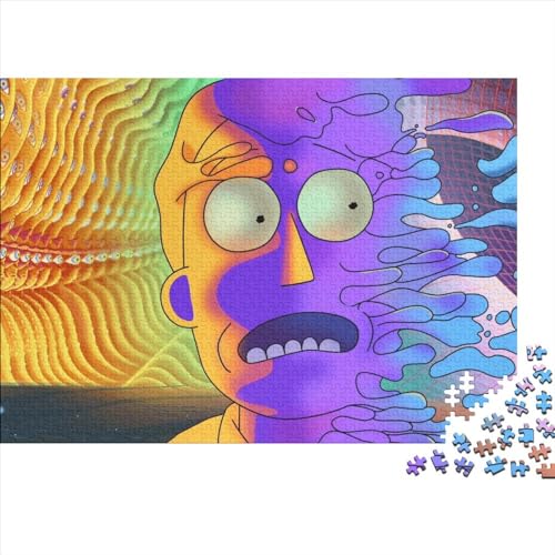 300-teiliges Puzzle für Erwachsene, Rick und Morty, Holzpuzzles für Erwachsene, Lernspiel für Erwachsene Teenager, 300 Teile (40x28cm) von TDXHHW