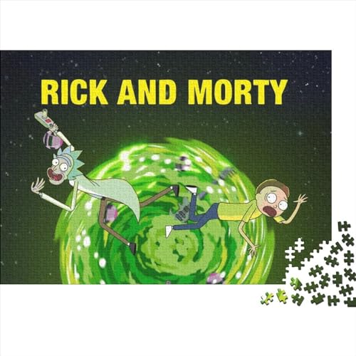 500 Teile Rick und Morty Puzzle für Erwachsene und Jugendliche Nachhaltiges Puzzle für Erwachsene | Spiele 500 Stück (52x38cm) von TDXHHW