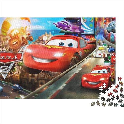 Lightning McQueen Puzzle 300 Teile für Erwachsene, Puzzles für Jugendliche, Geschenke, nachhaltiges Puzzle für Erwachsene, 40x28cm von TDXHHW