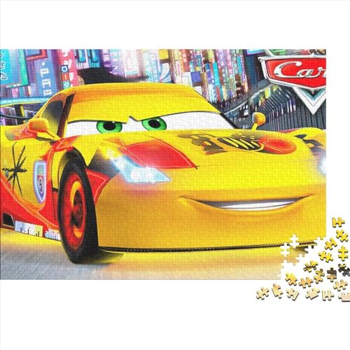 Lightning McQueen Puzzle 500 Teile Erwachsenenpuzzle Puzzles für Erwachsene und Teenager für Erwachsene Puzzles 52x38cm von TDXHHW