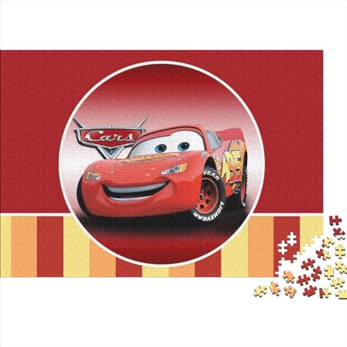 Puzzle für Erwachsene, 1000 Teile, Lightning McQueen, Holzpuzzle für Erwachsene, für Erwachsene, Teenager ab 12 Jahren, 75x50cm von TDXHHW