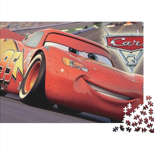 Puzzle für Erwachsene, 1000 Teile, Lightning McQueen-Puzzle, Puzzle für Erwachsene, Lernpuzzle, 75x50cm von TDXHHW