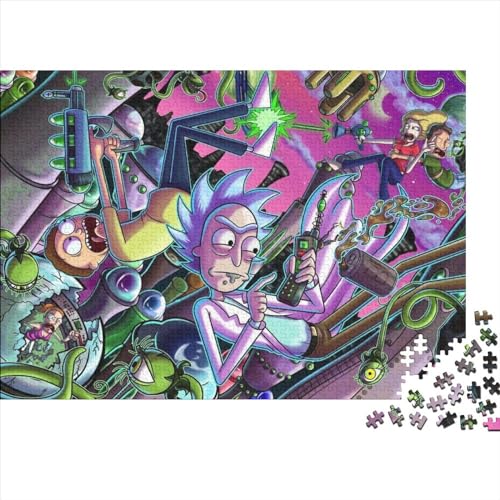 Puzzle für Erwachsene, 1000 Teile, Rick und Morty, Holzpuzzle, Puzzle für Erwachsene, Puzzle für Erwachsene, 1000 Teile (75x50cm) von TDXHHW