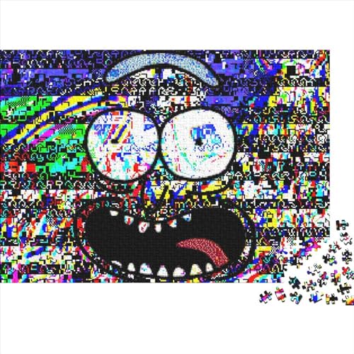 Puzzle für Erwachsene 1000 Rick and Morty Puzzles für Erwachsene Lernspiel für Erwachsene Teenager 1000 Teile (75x50cm) von TDXHHW