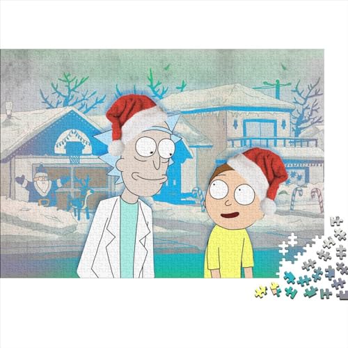 Puzzle für Erwachsene und Jugendliche, Rick und Morty, Puzzles für Teenager, Geschenke, Erwachsene, 1000 Stück (75x50cm) von TDXHHW