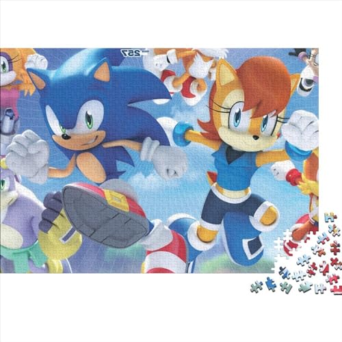 Puzzle für Erwachsene und Jugendliche, Sonic The Hedgehog, Puzzles für Teenager, Geschenke, Erwachsene, 1000 Teile (75x50cm) von TDXHHW