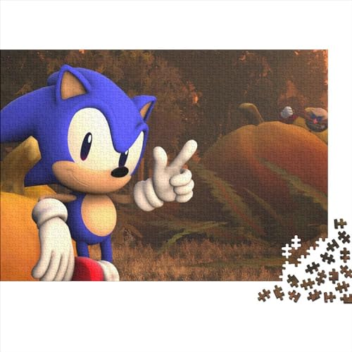 Puzzle für Erwachsene und Jugendliche, Sonic The Hedgehog, Puzzles für Teenager, Geschenke, Erwachsene, 300 Teile (40x28cm) von TDXHHW