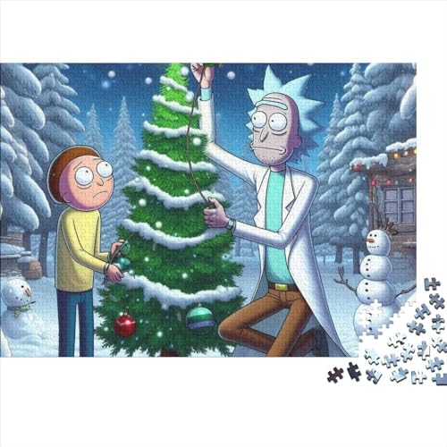 Rick and Morty Puzzle für Erwachsene und Jugendliche, 300 Teile, Puzzle für Erwachsene, für Familienspaß & Spieleabend, 300 Teile (40x28cm) von TDXHHW