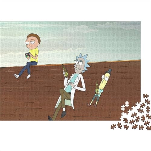 Rick and Morty Puzzles, 1000-teiliges Puzzle für Erwachsene, Puzzles für Erwachsene und Jugendliche ab 12 Jahren, 1000 Teile (75x50cm) von TDXHHW