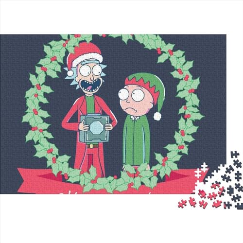 Rick und Morty Puzzle 300 Teile für Erwachsene, Holzpuzzles für Erwachsene und Teenager, Erwachsene, 300 Teile (40x28cm) von TDXHHW