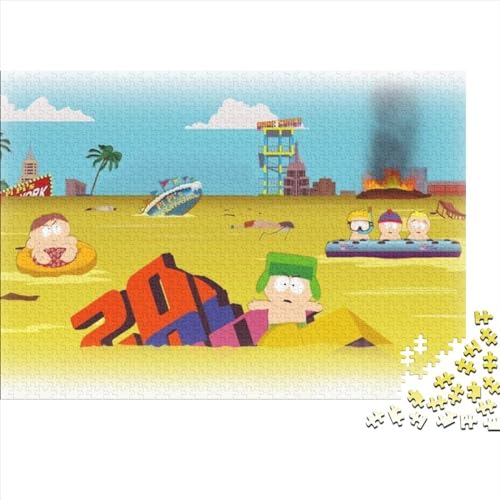 South Park Puzzle 300 Teile Puzzle Holzpuzzle Lernspielzeug 40x28cm von TDXHHW