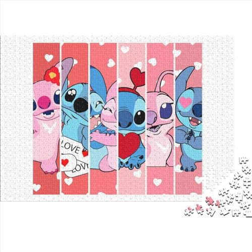 Stitch-Puzzles, 300 Teile, Puzzles für Erwachsene, Puzzles für Erwachsene und Jugendliche ab 12 Jahren, 300 Teile (40x28cm) von TDXHHW