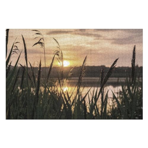 Klassische Puzzle für Erwachsene Teenager Freizeit Spaß Spiel Spielzeug Geeignet，,Sonnenuntergang Panorama,，Lernspielzeug FüR Kinder Holz 75x50 von TDXYz