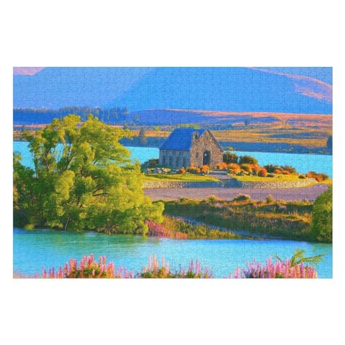 Puzzle für Erwachsene und Kinder ab 14 Jahren, 1000 StüCk，Schöne Landschaft，Lernspielzeug FüR Kinder Holz 75x50 von TDXYz