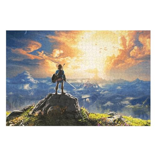 Puzzle für Erwachsene und Kinder ab 14 Jahren, 1000 StüCk，,The Legend of Zelda,，Lernspielzeug FüR Kinder Holz 75x50 von TDXYz