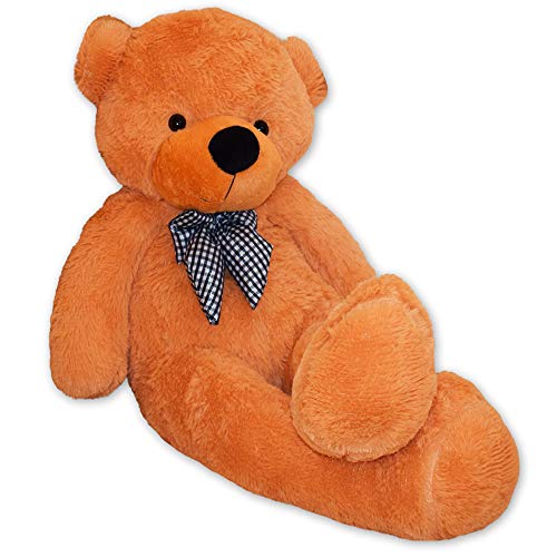 TE-Trend Bär Plüschbär Riesen Kuscheltier XXL Teddybär Riesig Large Teddy Bear Plüschteddy 120 cm Hellbraun von TE-Trend