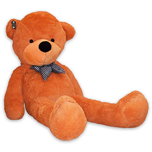 TE-Trend XXL Teddybär 160cm Hellbraun - riesen Plüschbär mit Schleife - Flauschiges Kuscheltier für Kinder & Erwachsene - Stofftier waschbar & EN71-zertifiziert - Deutscher Händler von TE-Trend