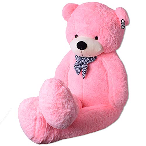 TE-Trend Rosa Riesen Plüsch Teddybär XXL Großer Teddy Bär Kuschelbär Kuscheltier Schleife 200 cm Plüschbär Pink von TE-Trend