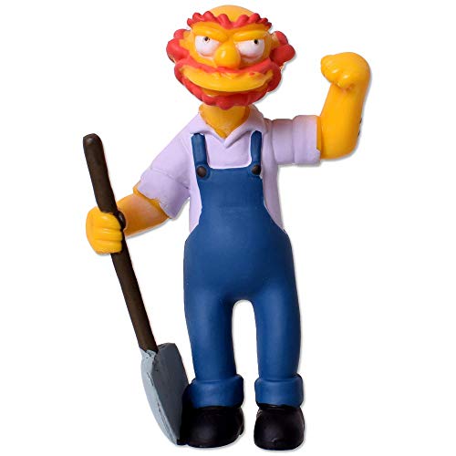 TE-Trend The Simpsons Spielzeug Figuren Springfield Limited Edition Series 3 Sammler Toy Groundskeeper Willie 85mm mehrfarbig von TE-Trend