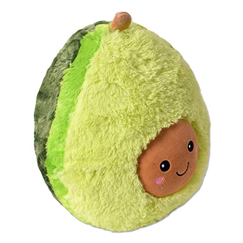 TE-Trend XXL Plüsch Tier Avocado Plüschtier Kissen Toy Lebensmittel Kuscheltier Frucht Früchtekissen Avo Cado 60cm Mehrfarbig von TE-Trend