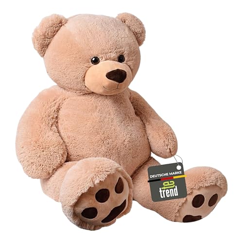 TE-Trend XXL Riesenteddy 135cm – Großer Plüschbär Kuscheltier, EIN riesiger Teddybär für Kinder und Erwachsene braun von TE-Trend