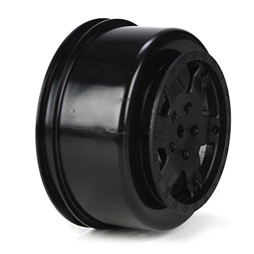 TEAM LOSI RACING 1/10 Front/Rear SCT 2.2/3.0 Wheels, 12mm Hex, Black (2): 22 SCT von TEAM LOSI RACING