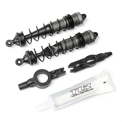 Rear Shock Set, 123mm, Assembled (2): 8X von TEAM LOSI RACING