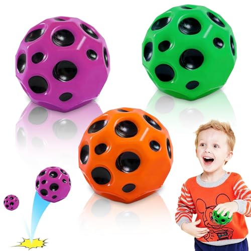 TECHEEL Stressball Kinder Moon Ball Bounce Ball Springball Moonball Original Anti Stress Spielzeug Bälle Antistressbälle für Kinder Erwachsene Mitgebsel Gastgeschenke Kindergeburtstag von TECHEEL