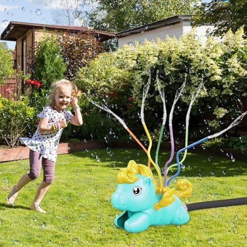 TECHEEL Wassersprinkler Kinder Outdoor Wasserspielzeug Kinder Outdoor Wasserspiel Garte Kinder Rasensprenger Kinder Wasserspielzeug Kinder Sprinkler Outdoor Garten Wasserspielzeug für Mädchen Jungen von TECHEEL