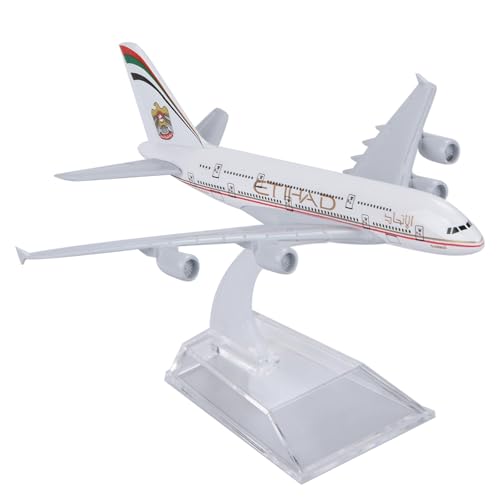 TECKEEN 1/400 Maßstab A380 Airways Metallmodell Legierung Modell Druckguss Flugzeug Modell für Sammlung für Etihad von TECKEEN