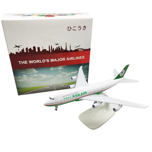 TECKEEN 1:350 Eva Air Airlines B737 Flugzeugmodell Simulation Flugzeugmodell Luftfahrtmodell Flugzeugbausätze für Sammlung und Geschenk von TECKEEN