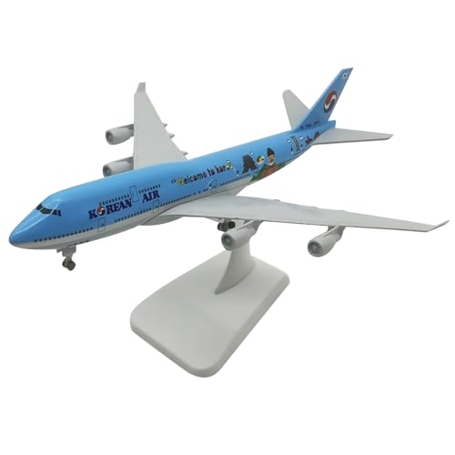 TECKEEN 1:350 Korean Air B747 Flugzeugmodell Simulation Flugzeugmodell Luftfahrtmodell Flugzeug Kits für Sammlung und Geschenk von TECKEEN