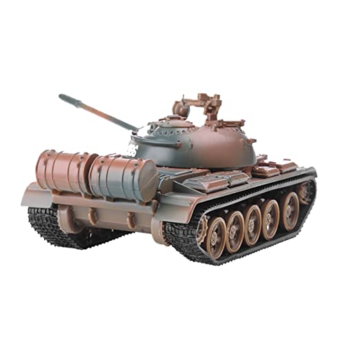 TECKEEN 1:43 Legierung Camouflage Russisch Sowjet T55 Medium Tank Modell Simulation Fighter Tank Military Science Exhibition Modell von TECKEEN