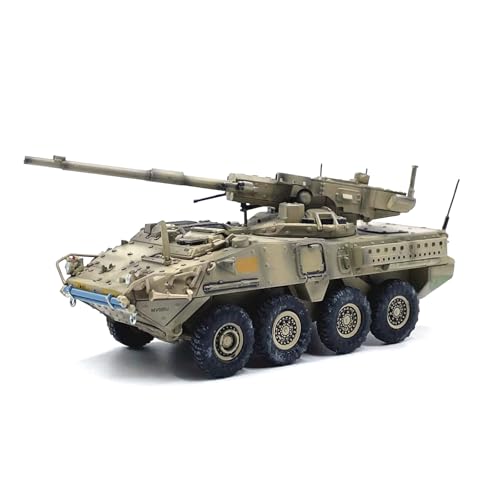 TECKEEN 1:72 Alloy US Army M1128 Stryker Artillery Tank Model Simulation Fighter Tank Military Science Exhibition Model von TECKEEN