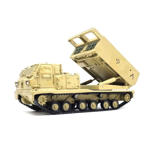 TECKEEN 1:72 Alloy US Army M270 Multiple Launch Rocket System Truck Model Simulation Fighter Tank Military Science Exhibition Model von TECKEEN