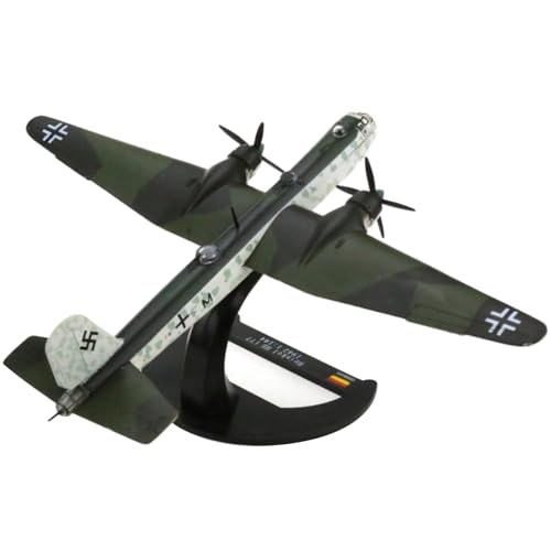 TECKEEN Alloy WWII Germany Heinkel He 177 Angriffsflugzeug Modell Flugzeugmodell 1:144 Modell Simulation Wissenschaft Ausstellungsmodell von TECKEEN