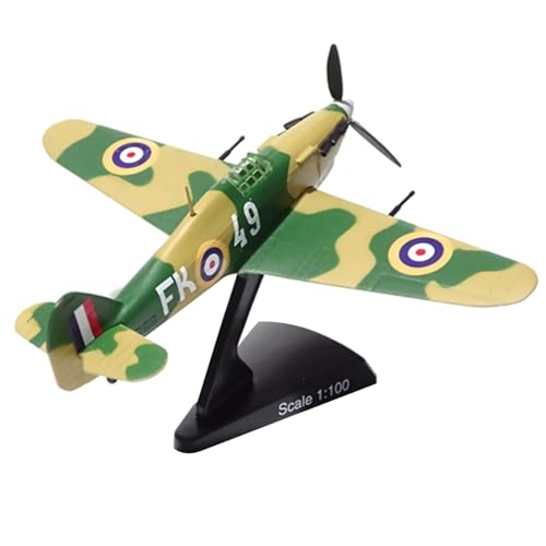 TECKEEN Alloy WWII UK Hurricane MKII Fighter Model Aircraft Model 1:110 Model Simulation Science Exhibition Model von TECKEEN