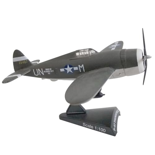 TECKEEN Alloy WWII US P-47 Thunderbolt Fighter Modell Flugzeugmodell 1:100 Modell Simulation Wissenschaft Ausstellungsmodell von TECKEEN