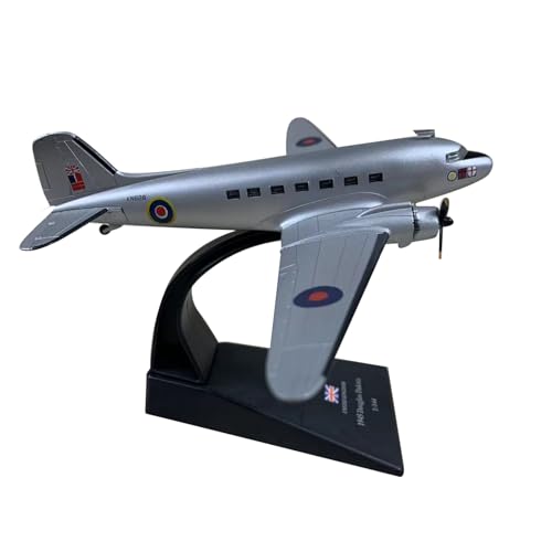 TECKEEN Alloy WWII United Kingdom C-47 Dakota Mk.IV Skytrain Transport Aircraft Model Aircraft Model 1:144 Simulation Science Exhibition Model von TECKEEN