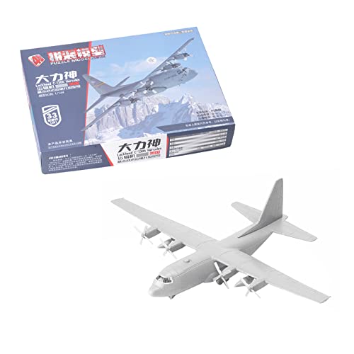 TECKEEN Maßstab 1:144 US C-130 Hercules Transport Flugzeugmodell Kunststoff Modell Druckguss Flugzeug Modell für Sammlung (unmontiertes Bausatz von TECKEEN