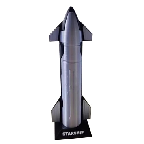 TECKEEN Maßstab 1:240 S24 Falcon Heavy Dragon Modell Kunststoff Rakete Modell Druckguss Flugzeug Modell für Sammlung von TECKEEN