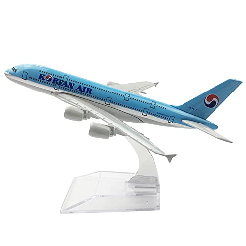 TECKEEN Maßstab 1:400 Korean Air A380 Modell Flugzeug Modell Legierung Modell Druckguss Flugzeug Modell für Sammlung von TECKEEN