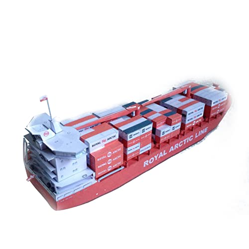 TECKEEN Maßstab 1:400 Papier Schiffsmodell Kämpfer Militär Modell Druckguss Flugzeug Modell für Sammlung dänisches Containerschiff Mary Arctica Schiff (Unassembled Kit) von TECKEEN