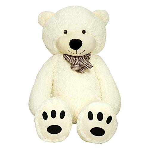 TEDBI Teddybär 140cm | Farbe Creme | Groß XXL Teddy Bear Gigant Plüschbär Stofftier Kuscheltier Plüschtier Größe XL Cremebär Teddi Bär TEDBI Teddybär 140cm | Farbe Creme | Groß XXL Teddy Bear Gigant Plüschbär Stofftier Kuscheltier Plüschtier Größe XL Cremebär Teddi Bär von TEDBI