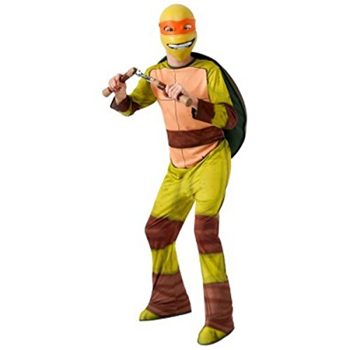 Ninja Turtles Michelangelo Jungen Kinder Fasching Karneval Kostüm Costume 128-140 von TEENAGE MUTANT NINJA