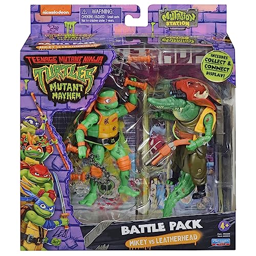 TEENAGE MUTANT NINJA Michelangelo gegen Leatherhead von TEENAGE MUTANT NINJA