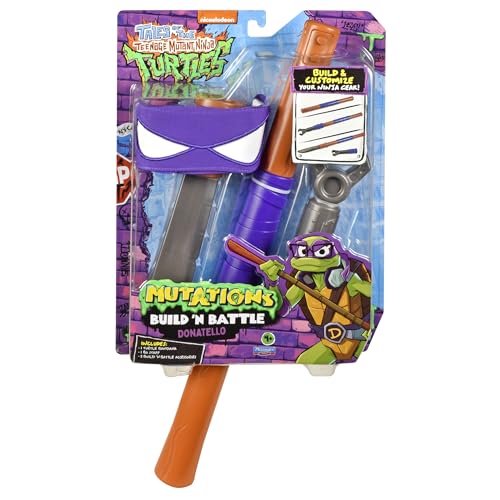 TEENAGE MUTANT NINJA Tales of Turtles: Build N Battle Donatello BO Staff.Ninja Reveal Playset.Create Countless Combinations! von TEENAGE MUTANT NINJA