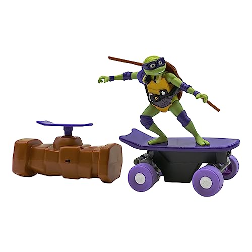 TEENAGE MUTANT NINJA Turtles | Mutant Mayhem Donatello Turtles Fernstgesteuertes Half Pipe-Fahrzeug, Filmedition, Ninja Turtles Spielzeug und Geschenke ab 5 Jahre von TEENAGE MUTANT NINJA